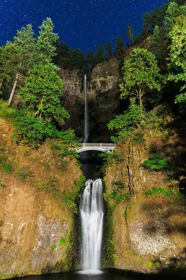 Multnomah Falls, Night time: Patrick Campbell