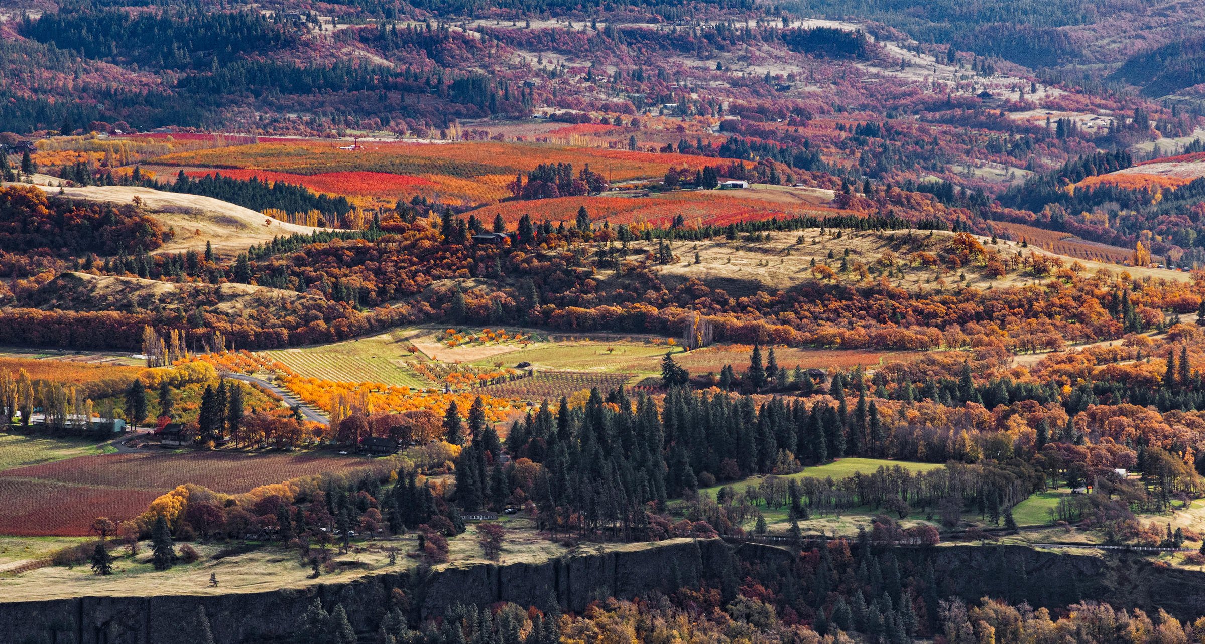 Honorable mention - Don Jacobson - Mosier Plateau from across Columbia