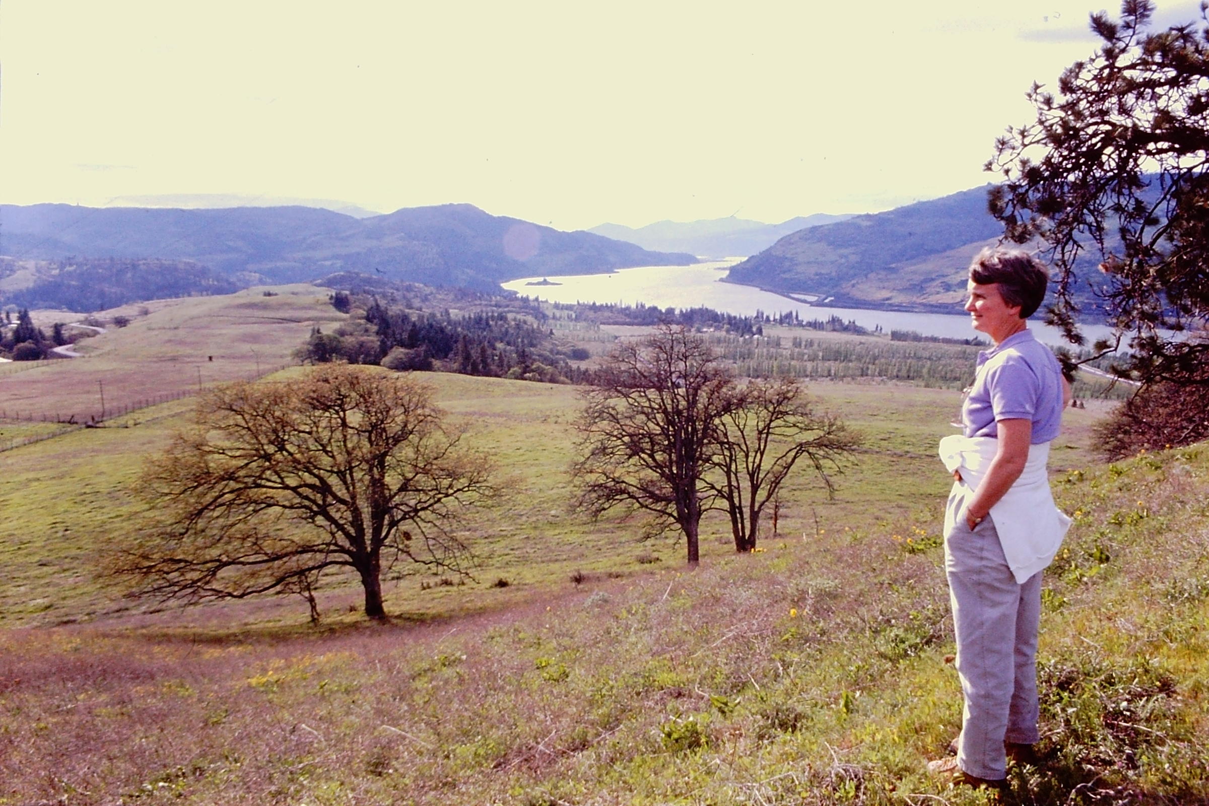 Nancy in the Gorge, 1990. (photo: Jim Hughes)